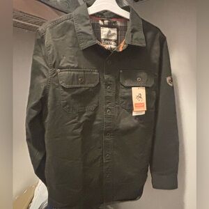 Legendary Whitetails Men's Dark Army Shirt Jacket Size Medium